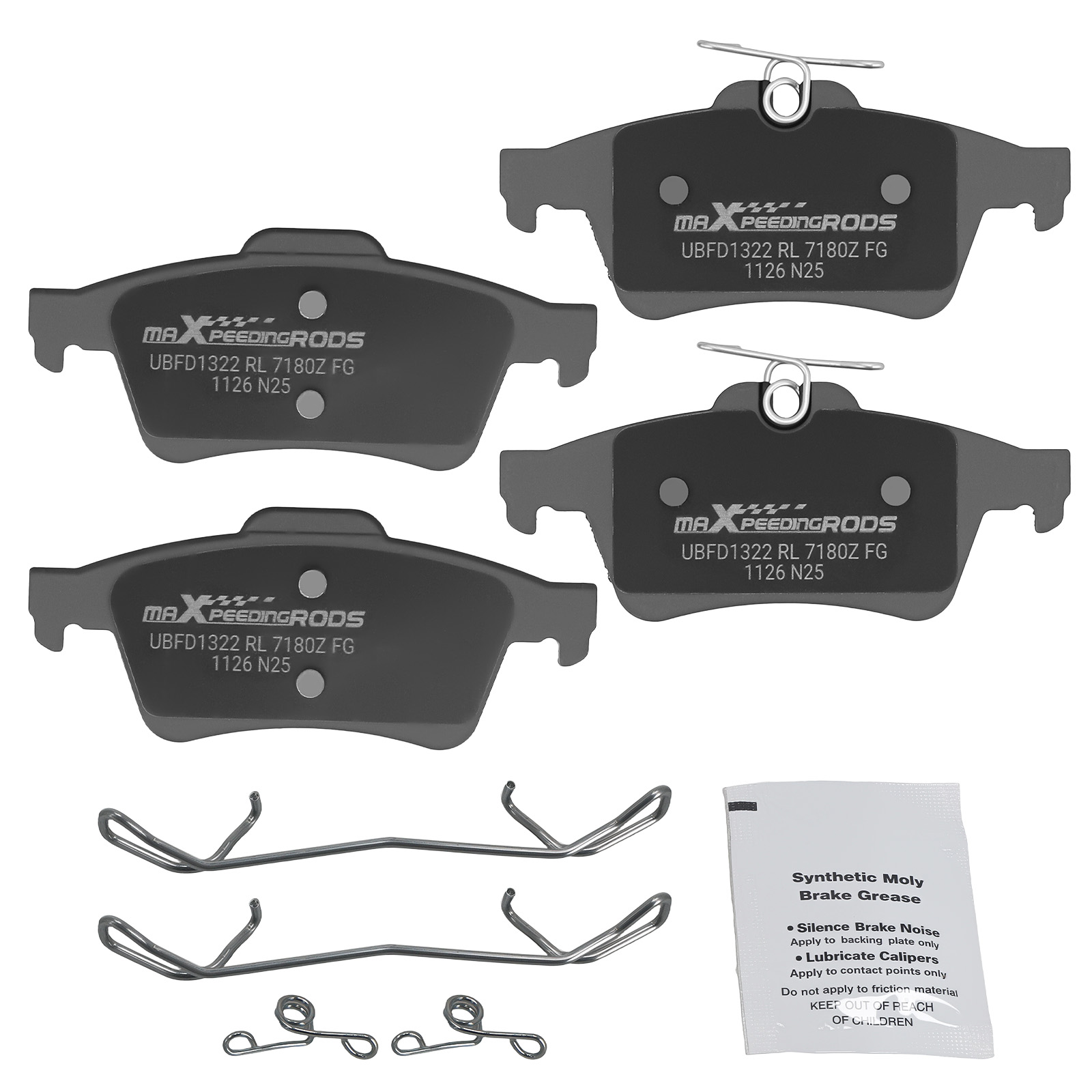 Brake Caliper - Комплект керамических тормозных колодок (задние, левая